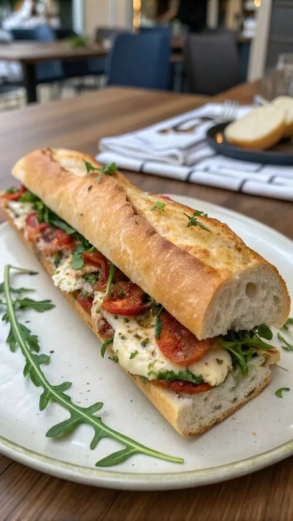 Un delizioso piatto di Baguette francese chetogenica