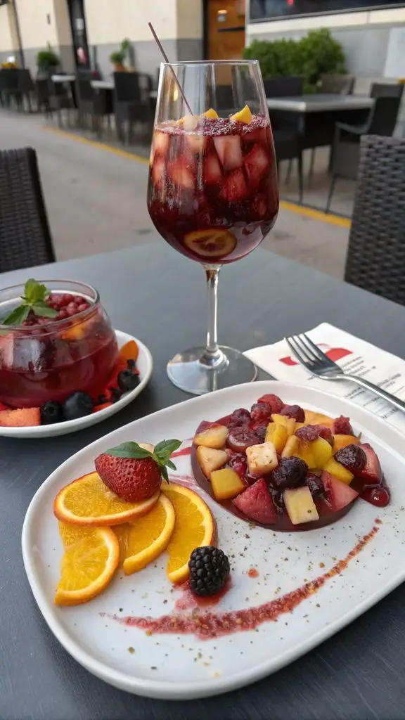 Un delizioso piatto di La migliore ricetta della sangria