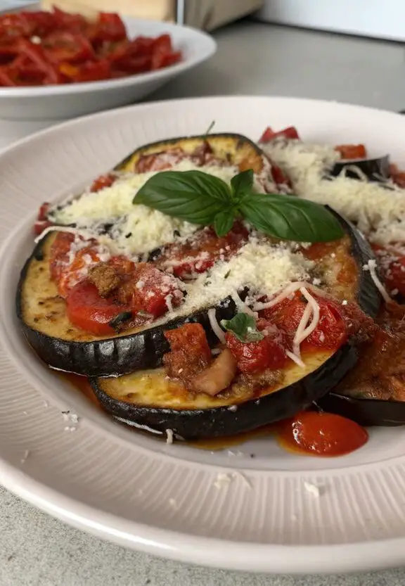 Un delizioso piatto di Melanzane a funghetto