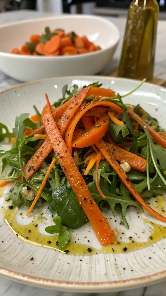 Un delizioso piatto di INSALATA DI CAROTE CRUDE MARINATE – CONTORNO SEMPLICISSIMO