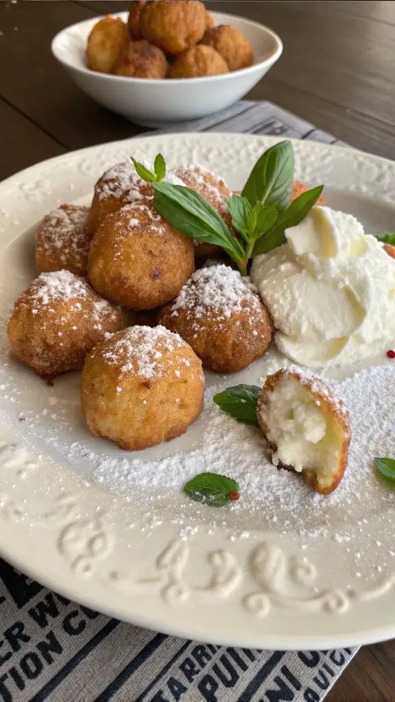 Un delizioso piatto di Frittelle di ricotta