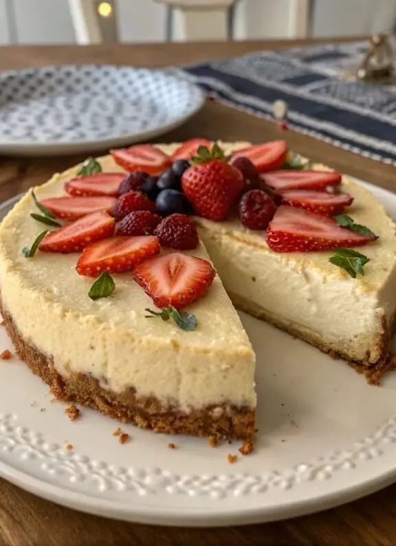 Un delizioso piatto di Cheesecake fredda
