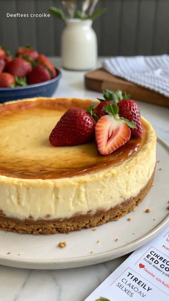 Un delizioso piatto di Cheesecake Basca