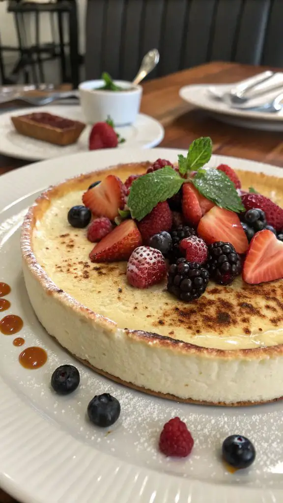 Un delizioso piatto di Torta di Yogurt Greco