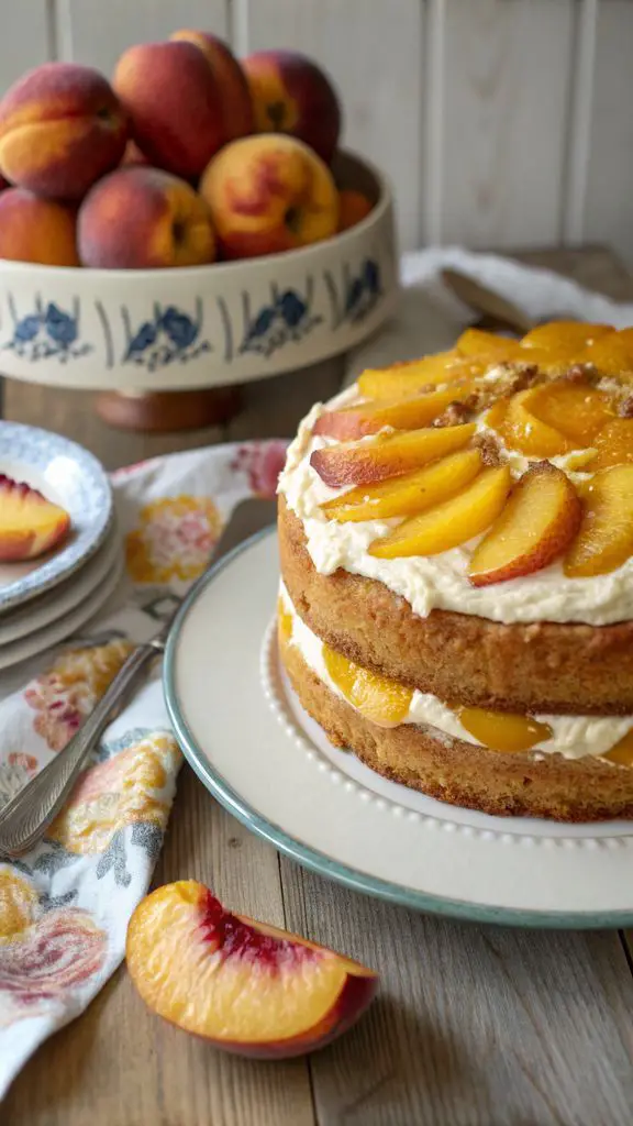 Preparazione passo-passo di Deliziosa torta di pesche: ricetta semplice e soffice passo dopo passo!
