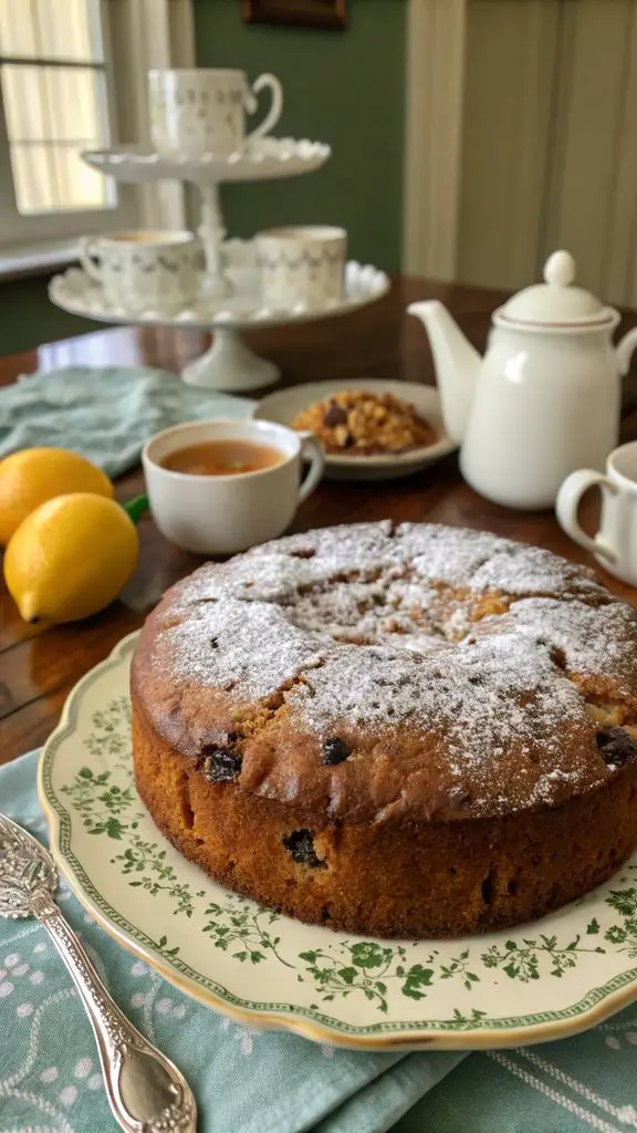 Un delizioso piatto di RICETTA CLASSICA DELLA TORTA DA TÈ IRLANDESE