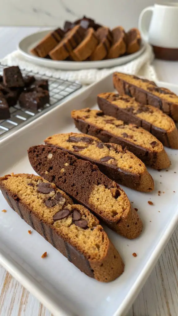 Un delizioso piatto di BISCOTTI SPEZIATI AL CIOCCOLATO ITALIANO