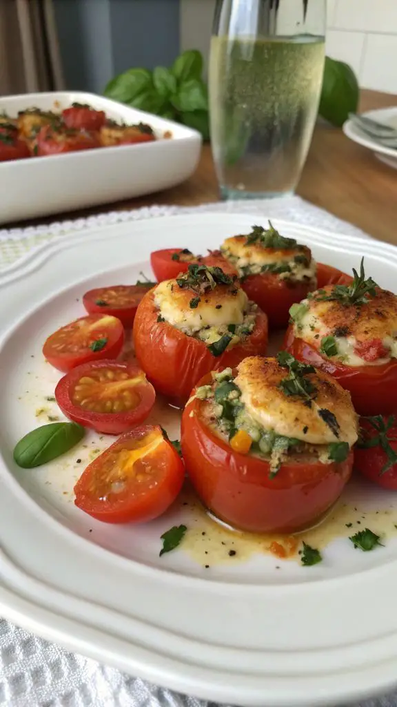 Un delizioso piatto di Pomodorini piccadilly ripieni: la ricetta del contorno facile e sfizioso