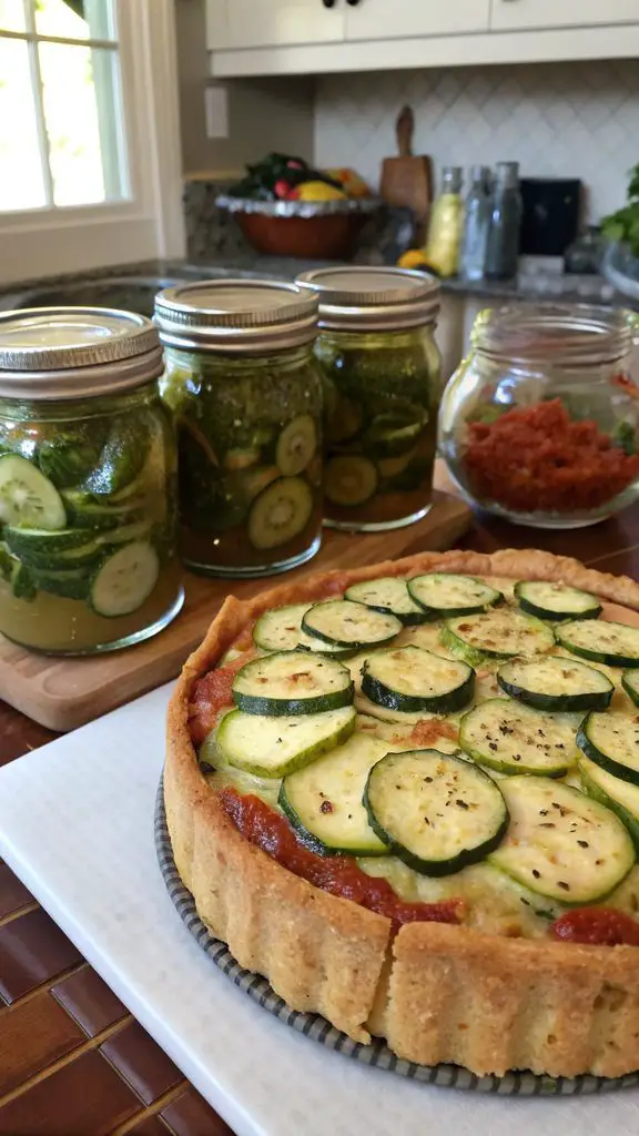 Un delizioso piatto di Torta 7 vasetti alle zucchine