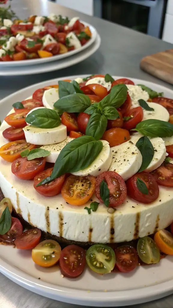 Cheesecake Salata Caprese da Provare Subito!