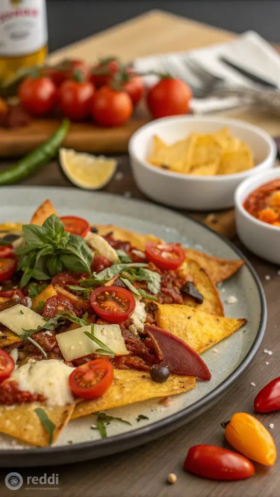 Un delizioso piatto di Chips di ceci