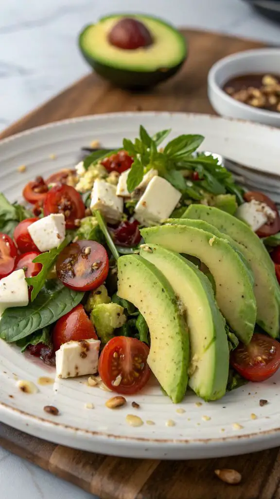 Un delizioso piatto di Insalata con avocado