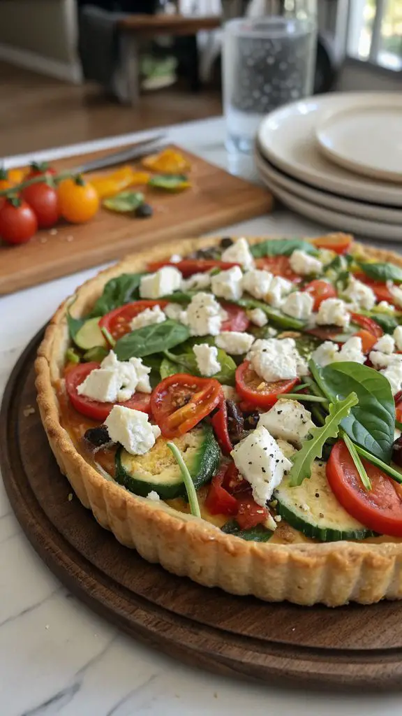 Preparazione passo-passo di Torta salata con verdure e feta: la ricetta del rustico semplice e saporito