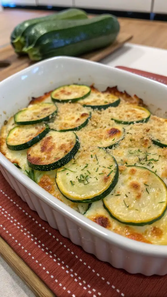 Un delizioso piatto di Zucchine gratinate