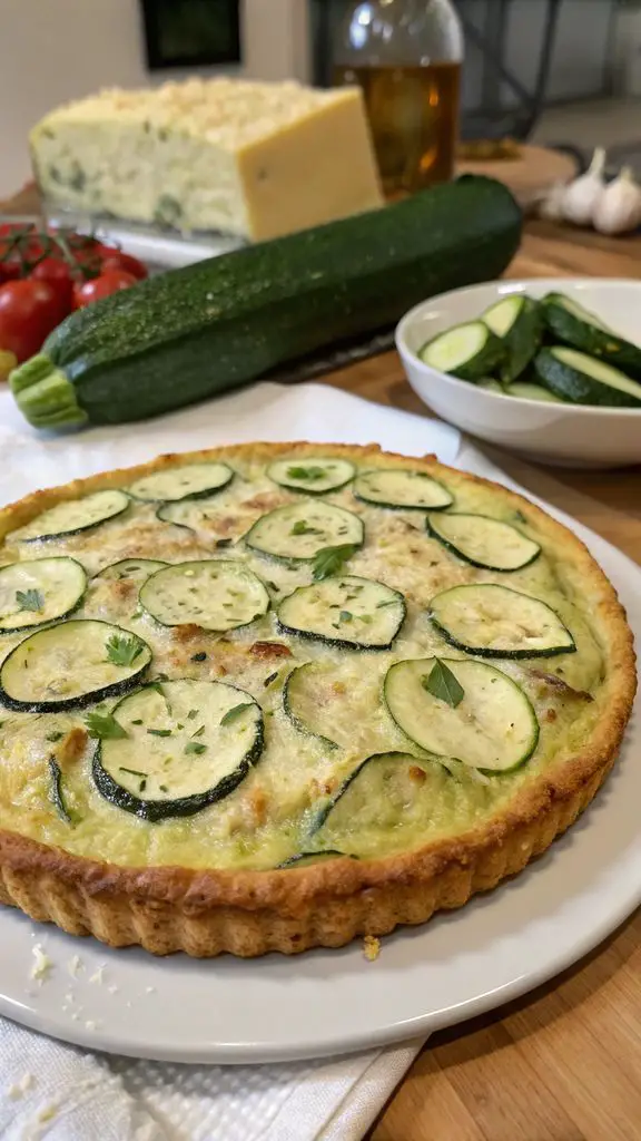 Un delizioso piatto di Torta morbida di zucchine e parmigiano