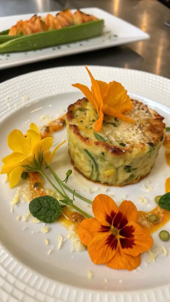Un delizioso piatto di Tortino di Fiori di Zucca: Soffice, Filante e Perfetto per l’Estate