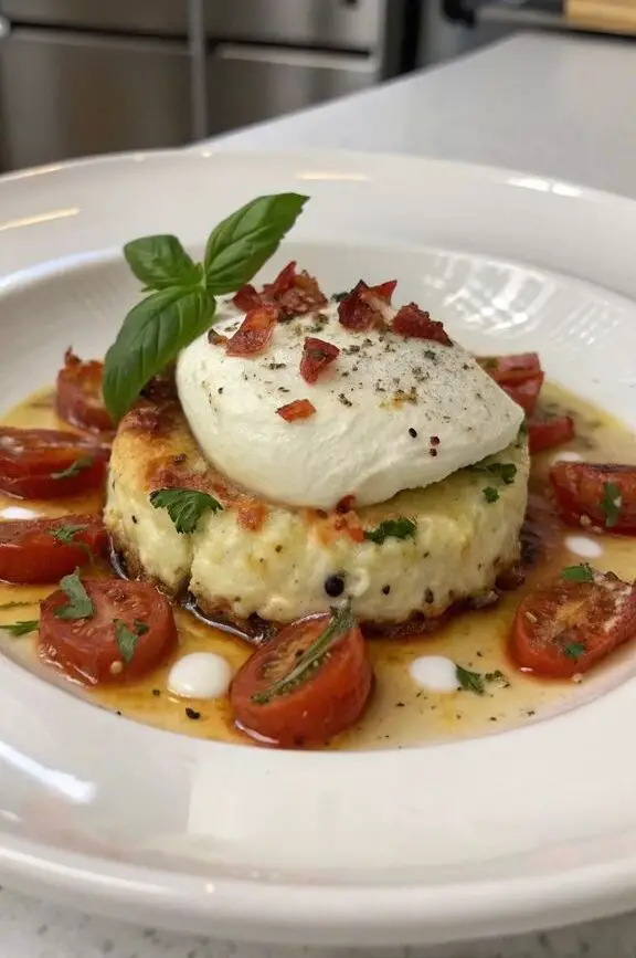 Un delizioso piatto di Sformatini di ricotta