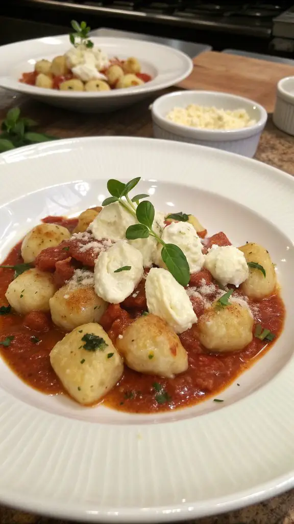 Un delizioso piatto di Gnocchi di ricotta
