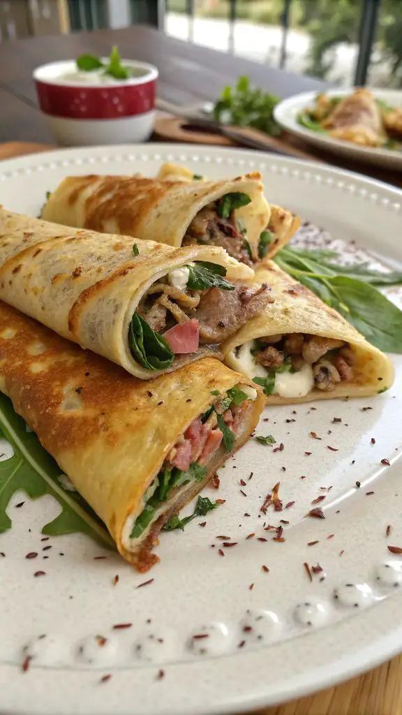 Preparazione passo-passo di Deliziose crepes salate da farcire a piacere!