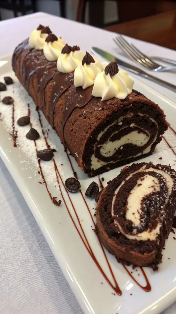Preparazione passo-passo di Rotolo di cioccolato e crema Oreo