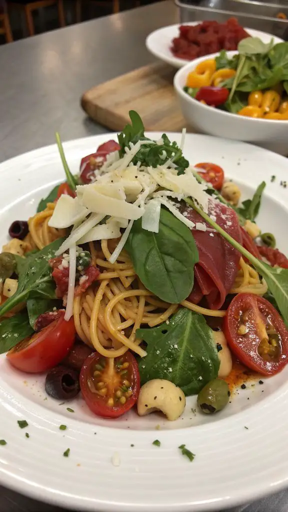 Un delizioso piatto di Insalata di pasta italiana