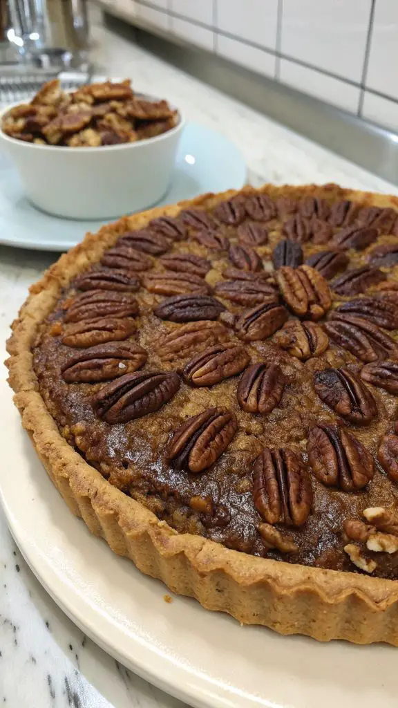 Un delizioso piatto di Barrette di torta di noci pecan