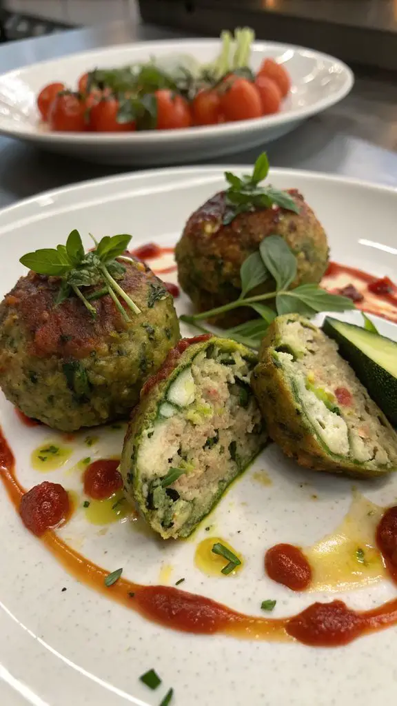 Un delizioso piatto di Polpettone di zucchine
