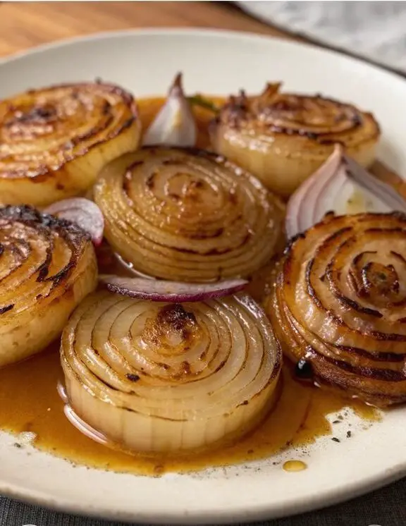 Un delizioso piatto di Cipolle caramellate