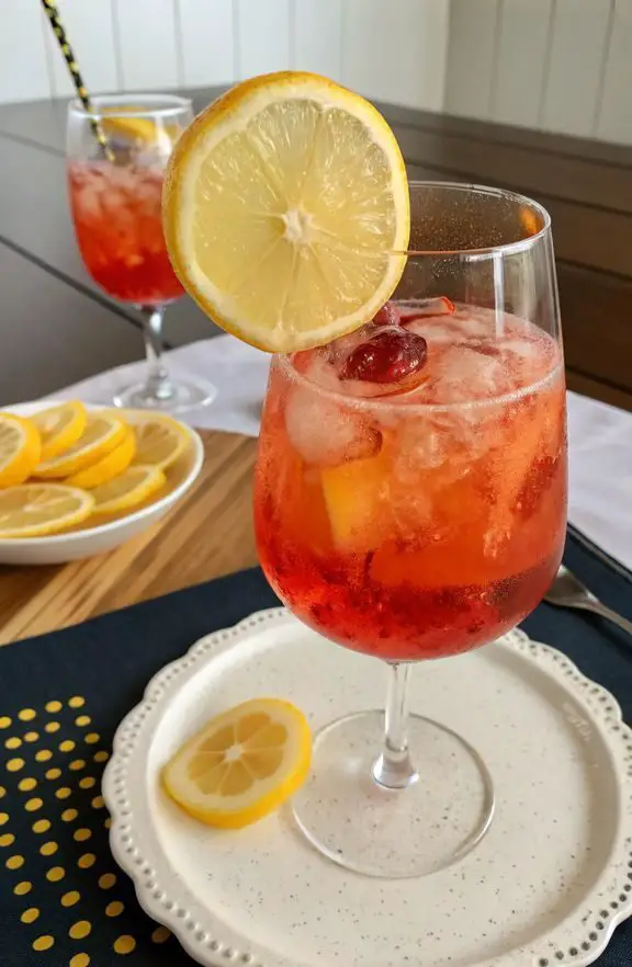 Preparazione passo-passo di Campari Limoncello Spritzer