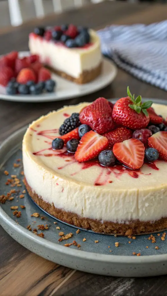 Un delizioso piatto di CHEESECAKE PERFETTA PER L’ESTATE
