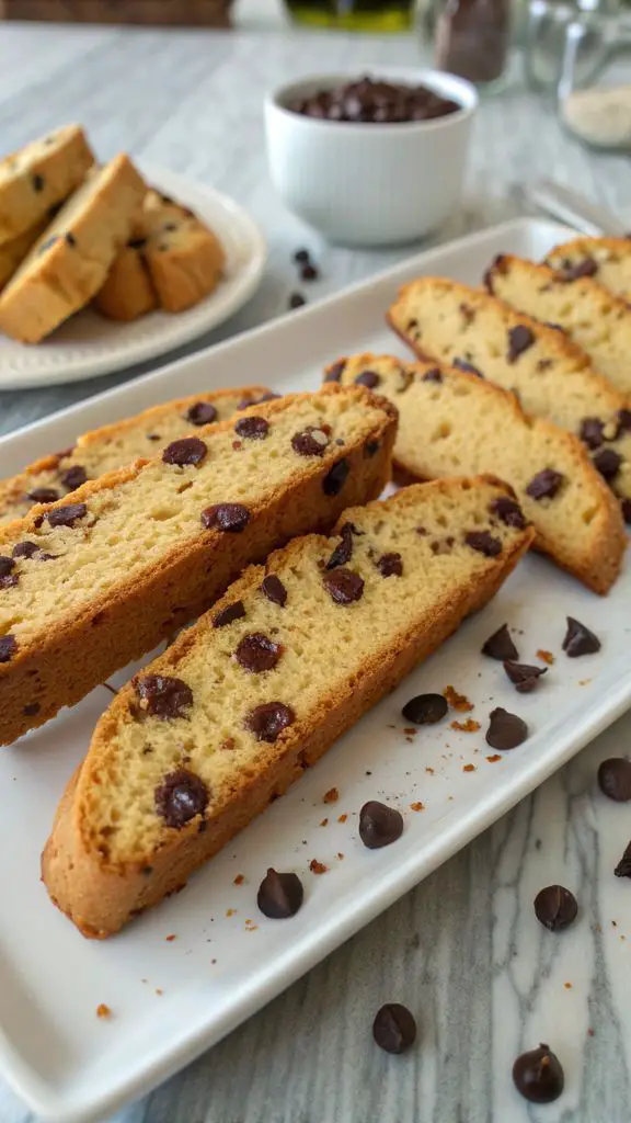 Un delizioso piatto di Biscotti morbidi con gocce di cioccolato