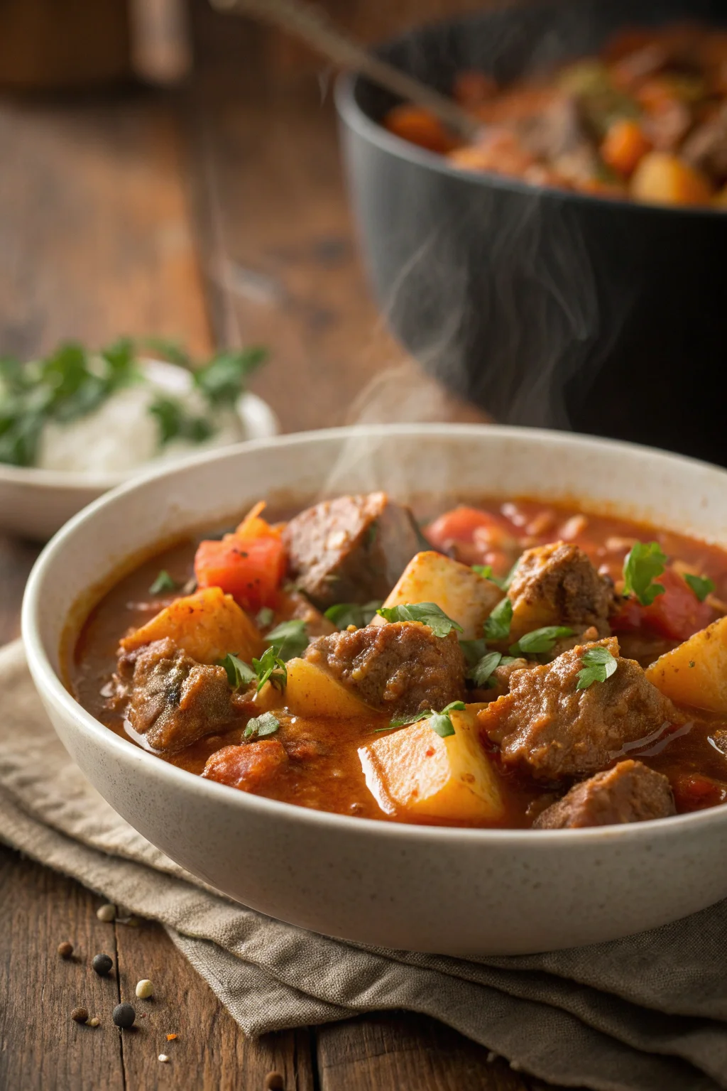 A delicious plate of Stufato Vichingo