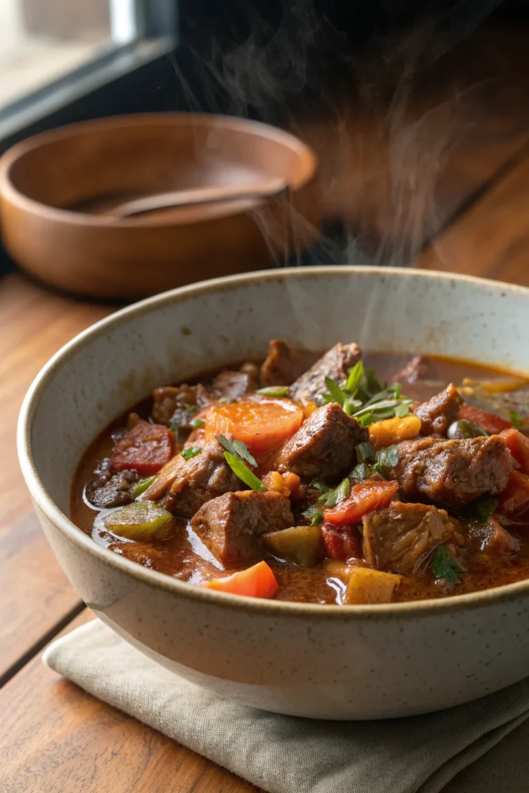 A delicious plate of Stufato Vichingo