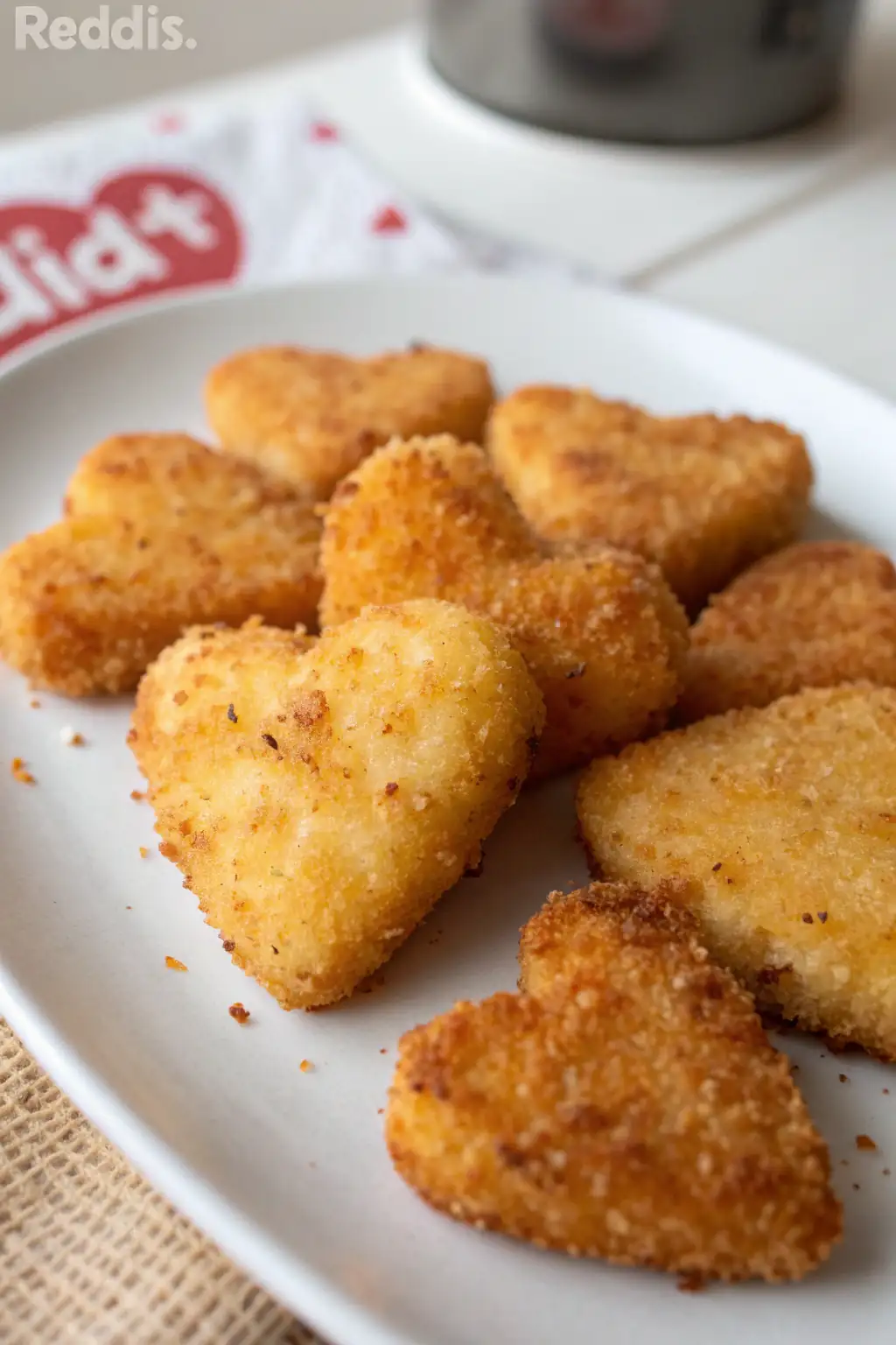 A delicious plate of Cuori di Palma Fritti in Friggitrice ad Aria