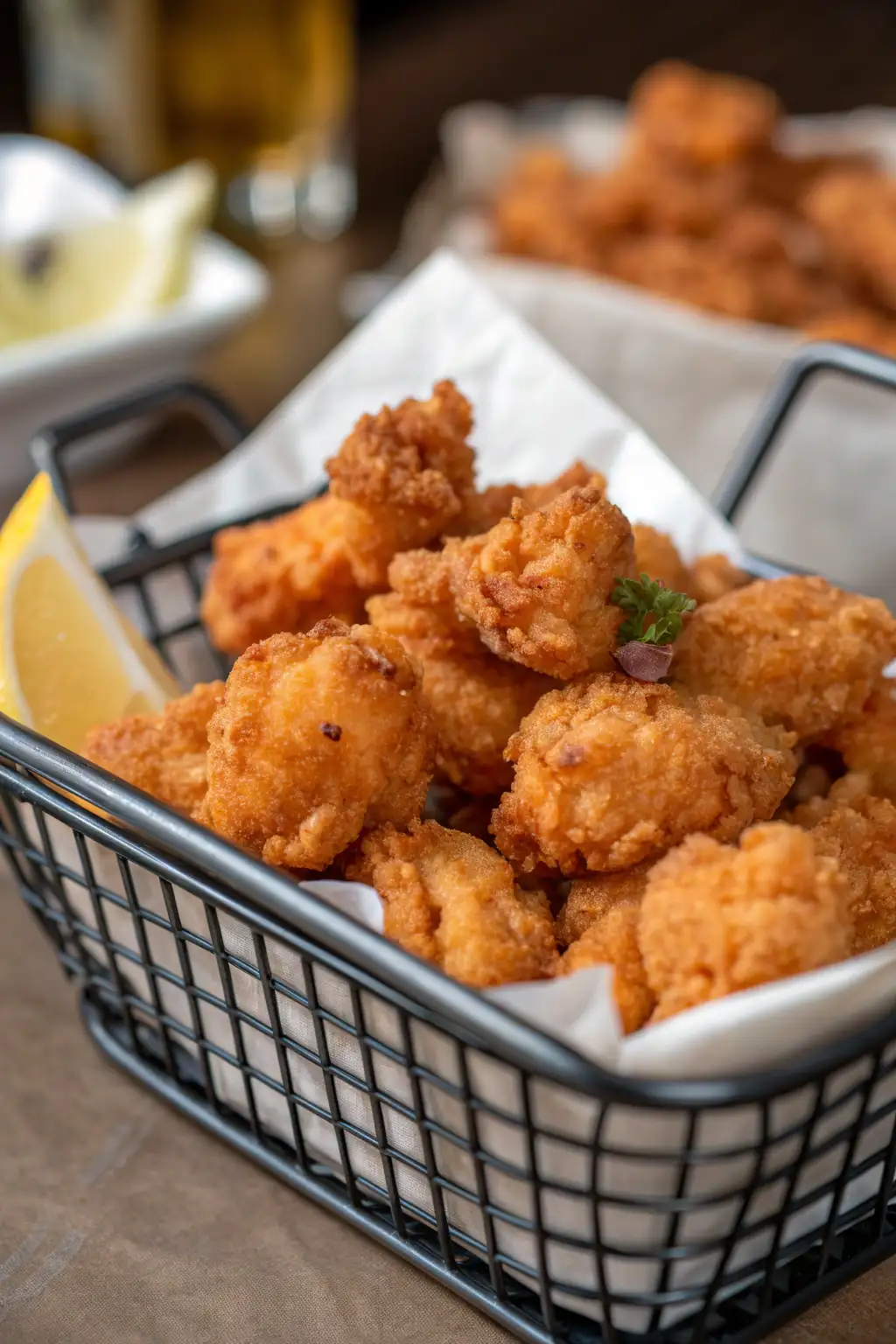 A delicious plate of Code di Coccodrillo Fritti in Friggitrice ad Aria