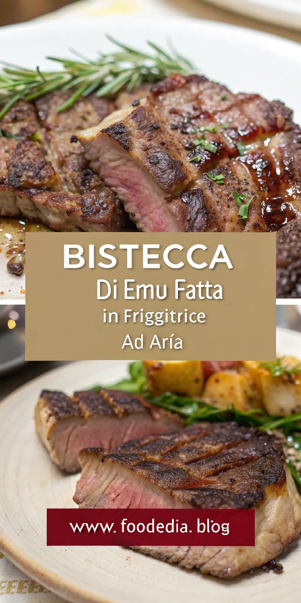 Pinterest image 1 for Bistecca di Emù Fatta in Friggitrice ad Aria