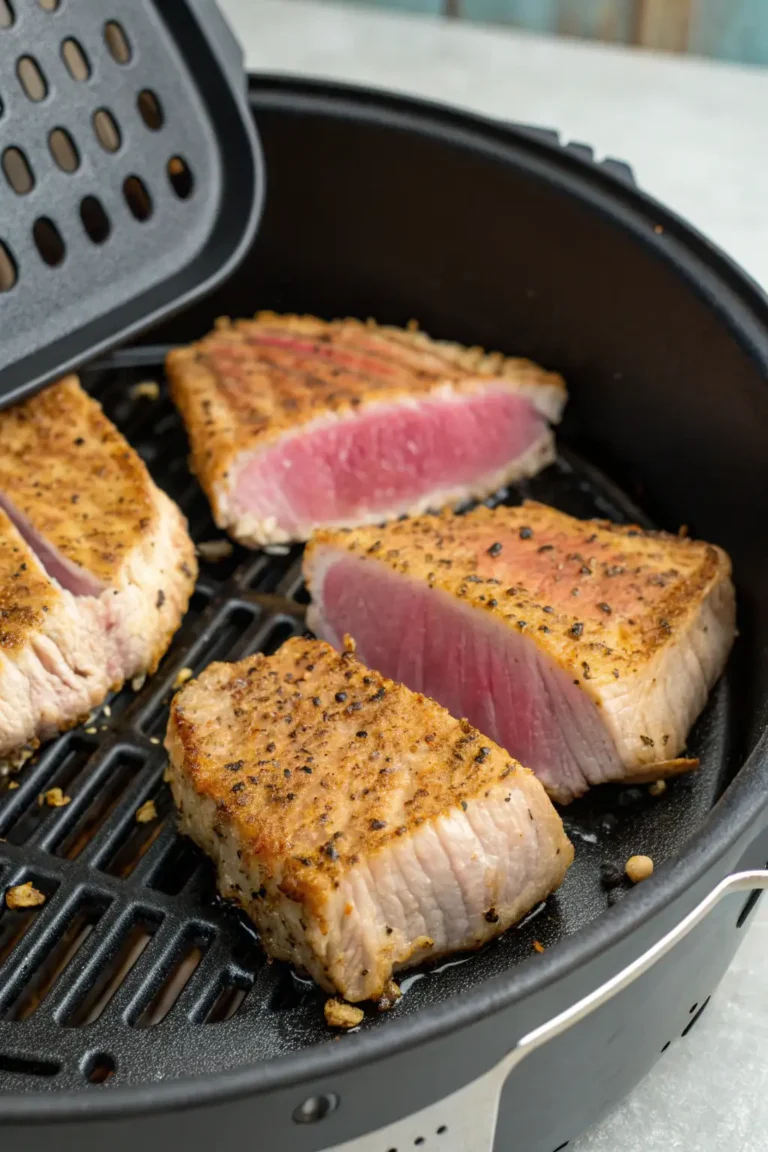 A delicious plate of Filetti di Tonno nella Friggitrice ad Aria