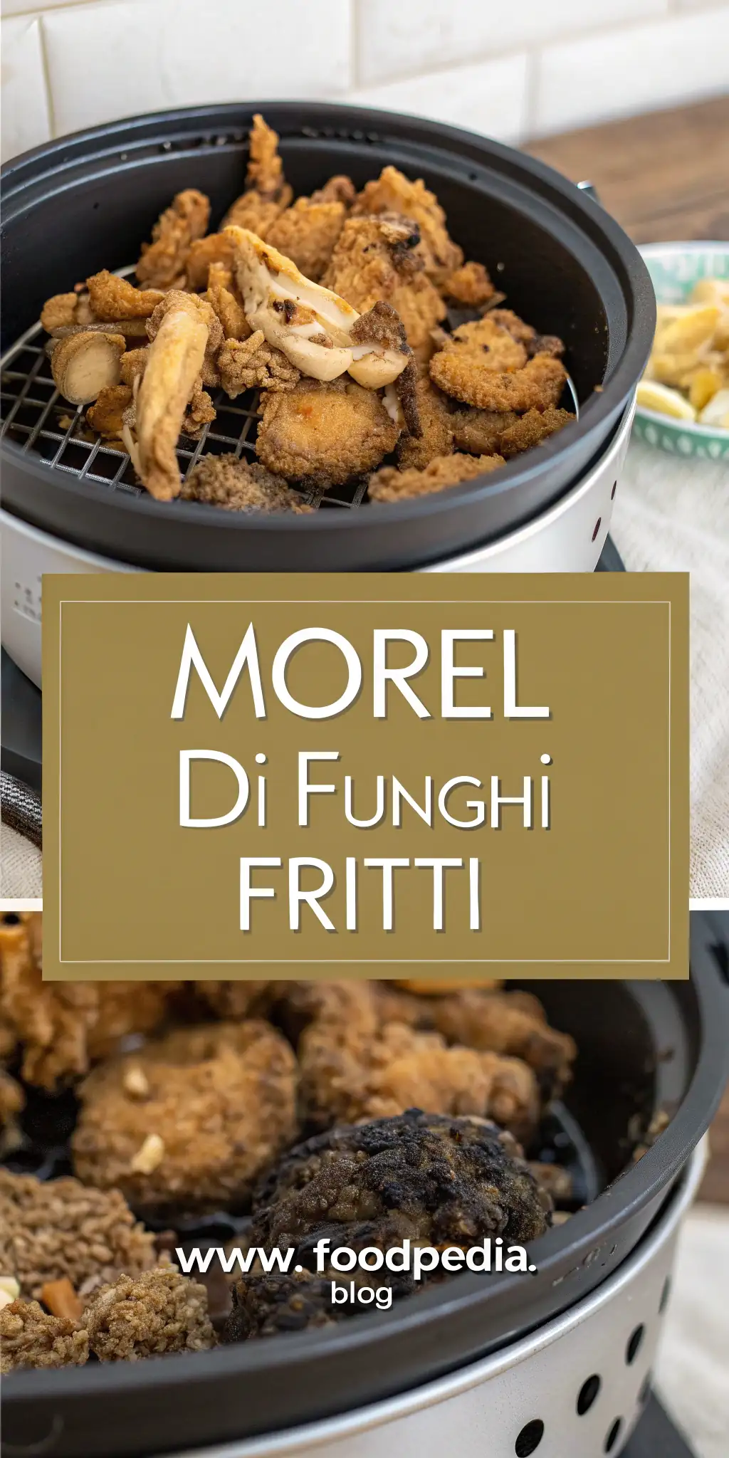 Pinterest image 2 for Morel di Funghi Fritti in Friggitrice ad Aria