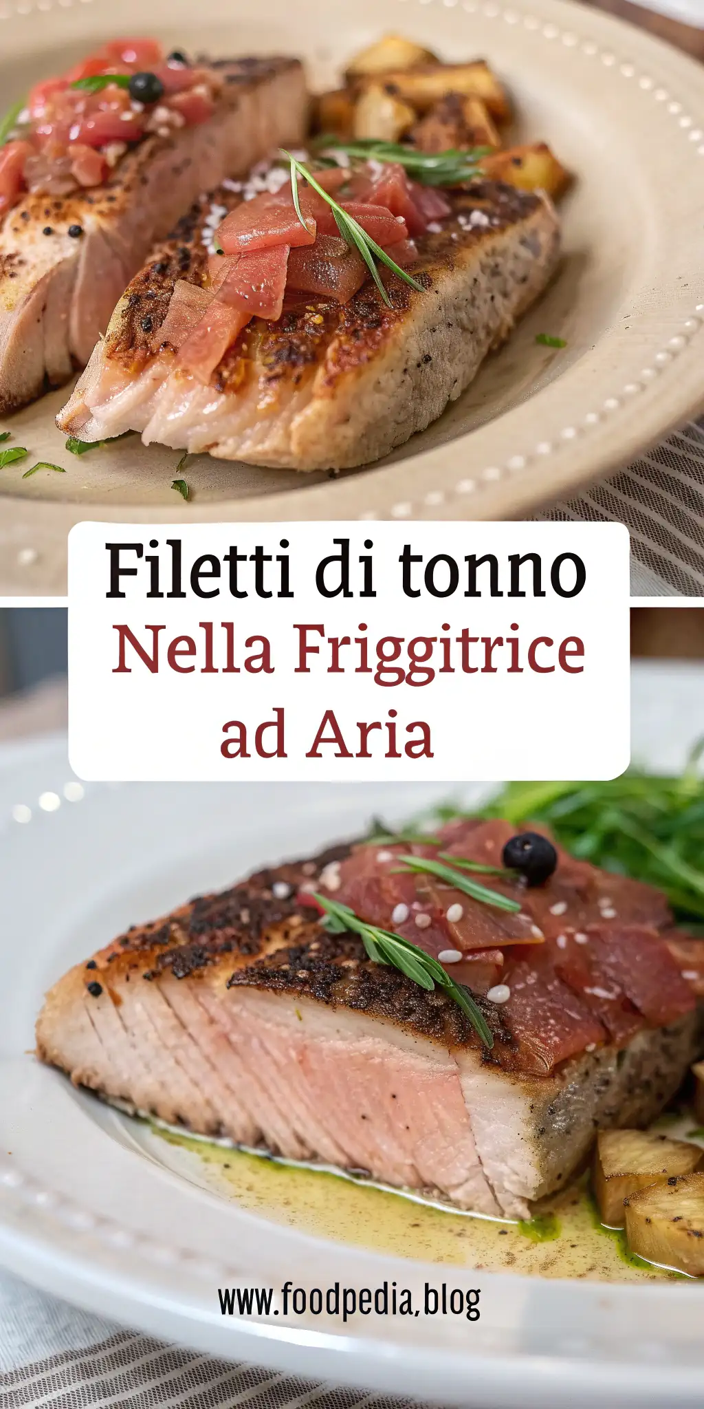 Pinterest image 1 for Filetti di Tonno nella Friggitrice ad Aria