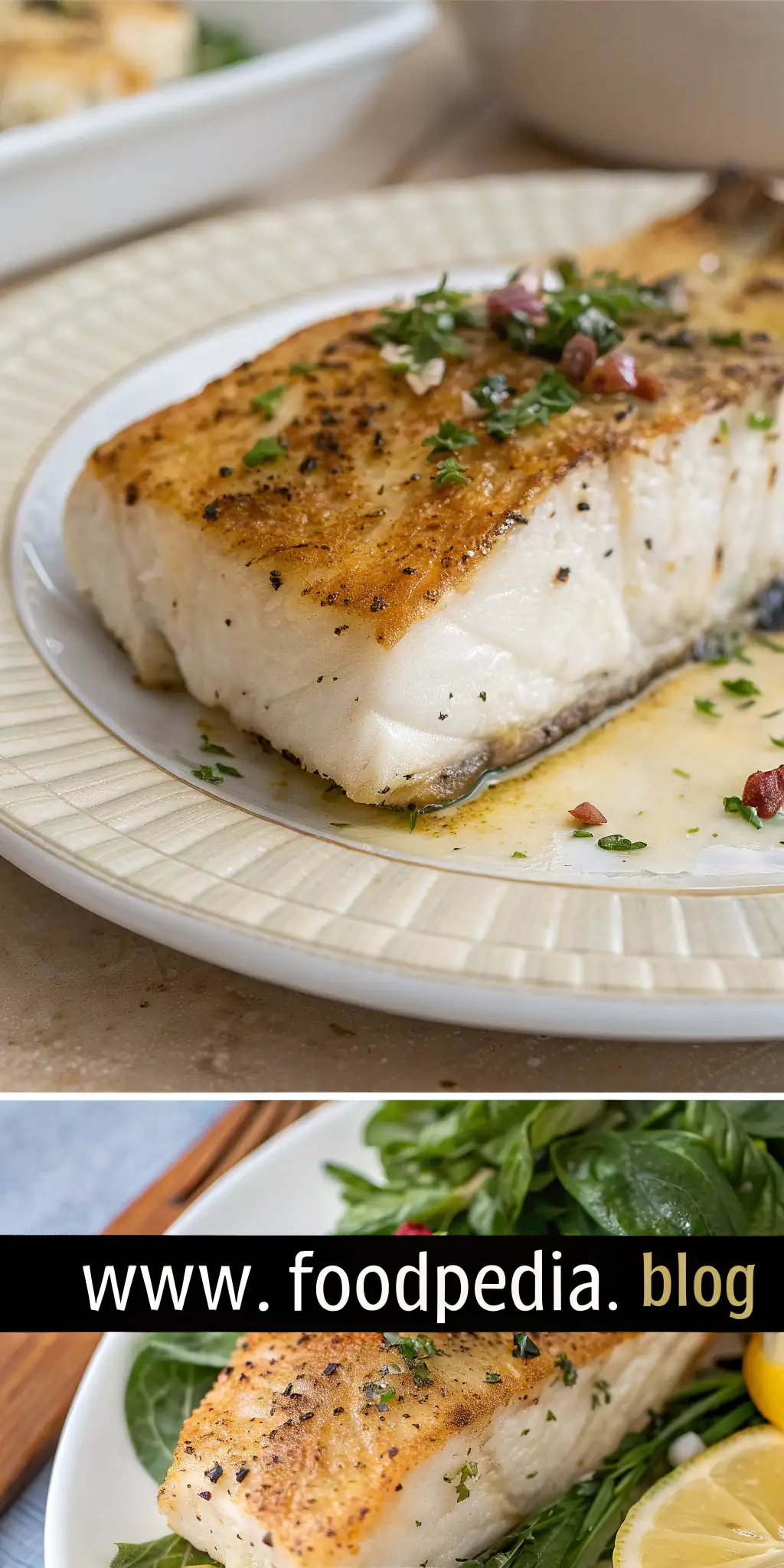 Pinterest image 2 for Halibut Fritto nell'Air Fryer