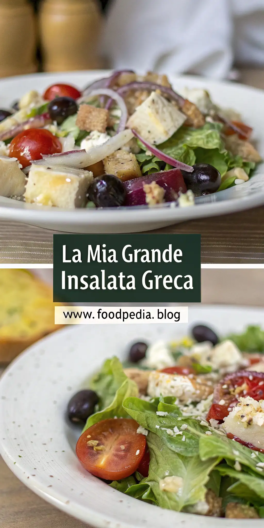 Pinterest image 1 for La Mia Grande Insalata Greca