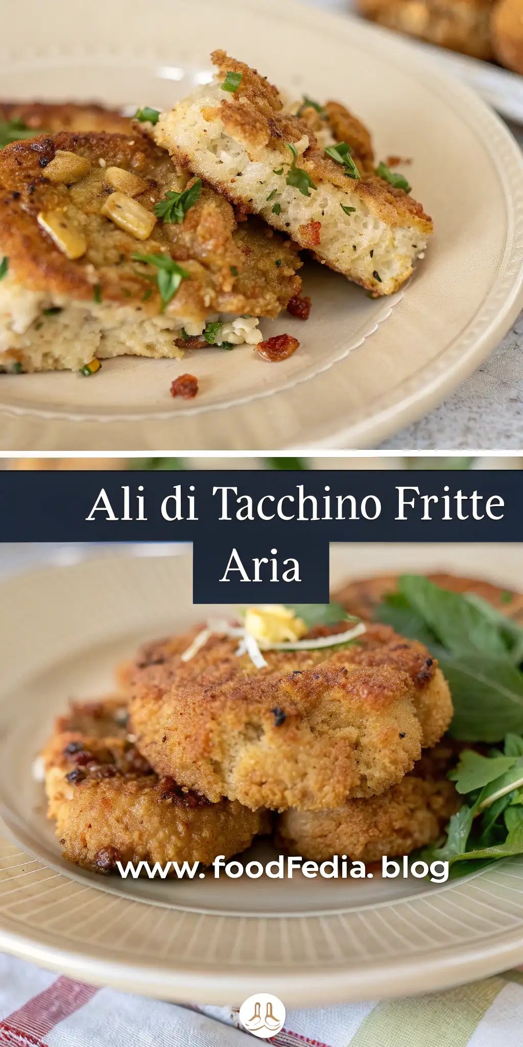 Pinterest image 1 for Ali di Tacchino Fritte ad Aria