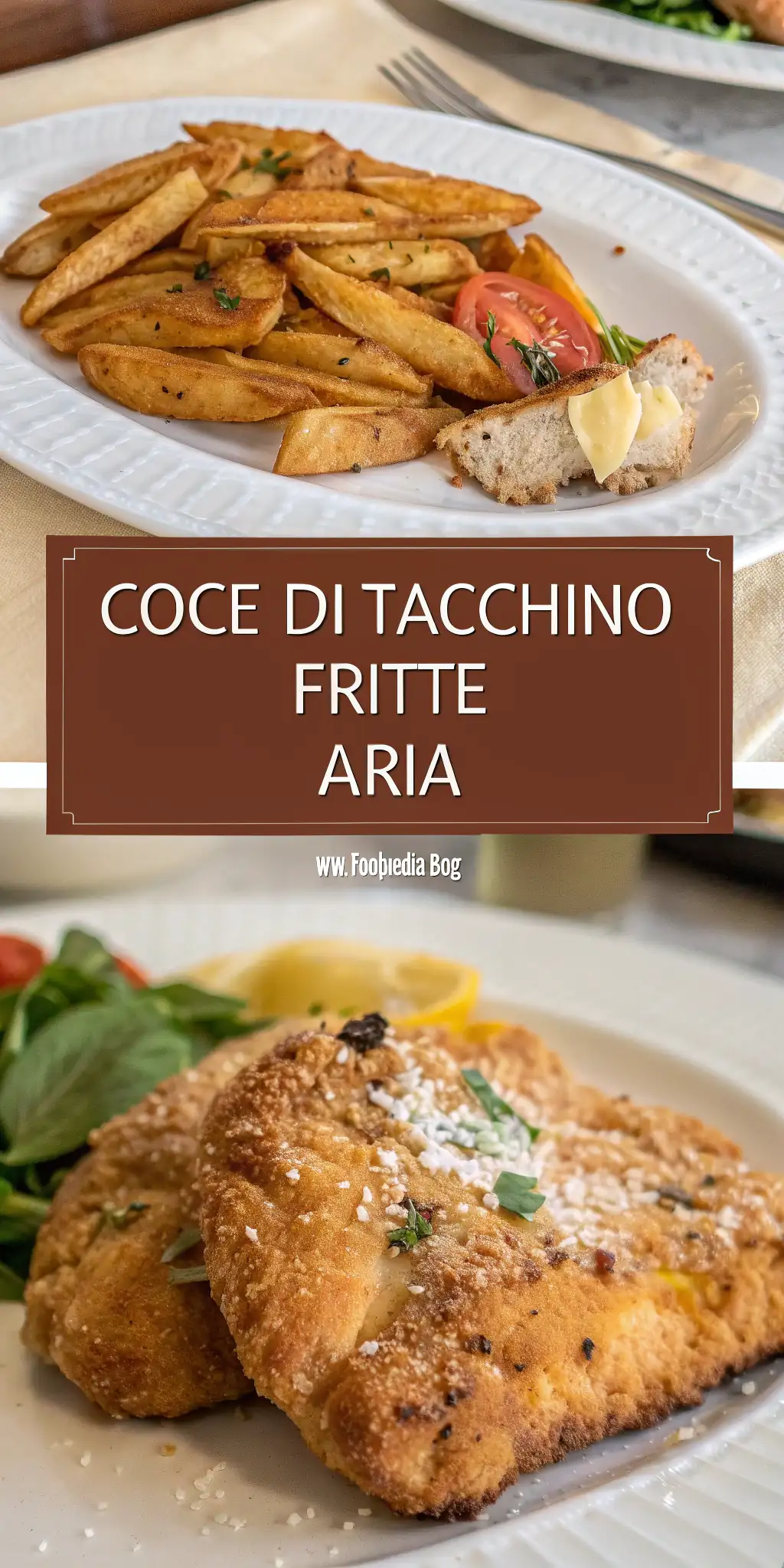 Pinterest image 1 for Cosce di Tacchino Fritte ad Aria
