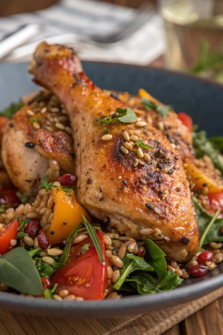 A delicious plate of Pollo ai Semi di Lino in Friggitrice ad Aria