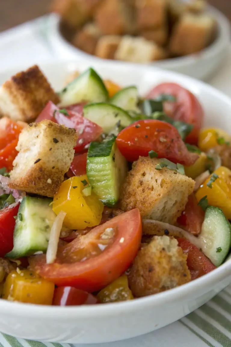 A delicious plate of Panzanella di Chef John