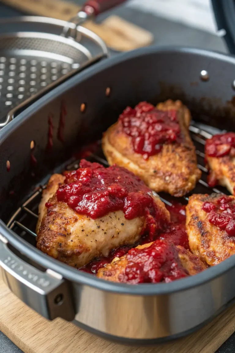 A delicious plate of Pollo all'Amaranto in Friggitrice ad Aria