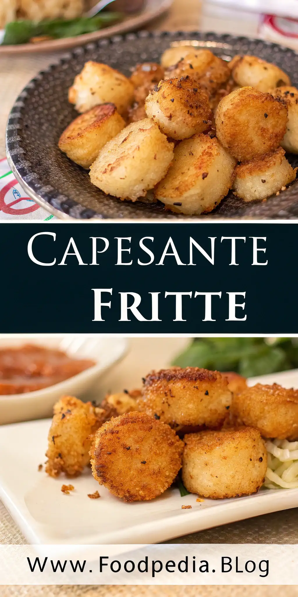Pinterest image 1 for Capesante Fritte in Friggitrice ad Aria