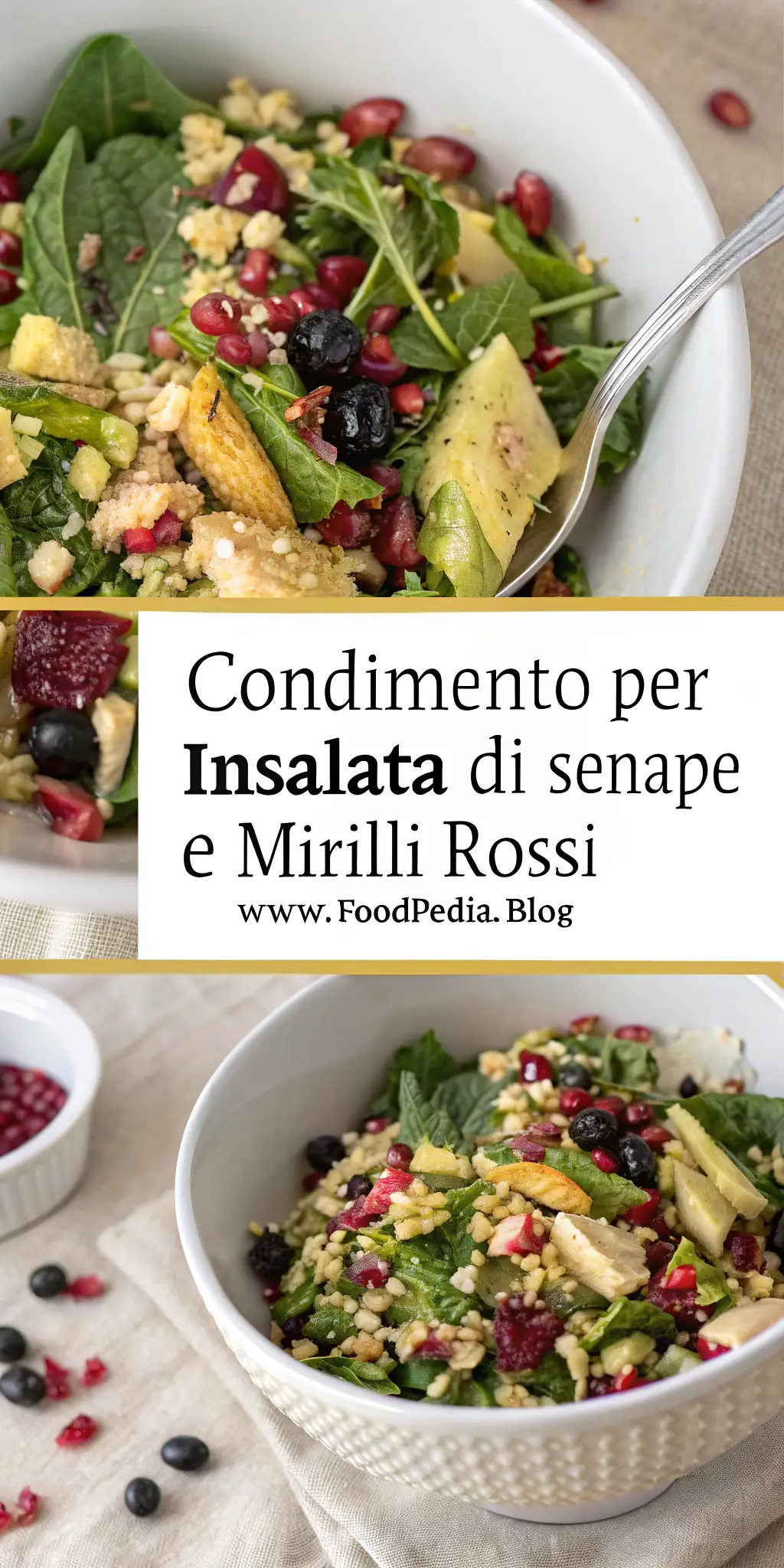 Pinterest image 2 for Condimento per Insalata di Senape e Mirtilli Rossi