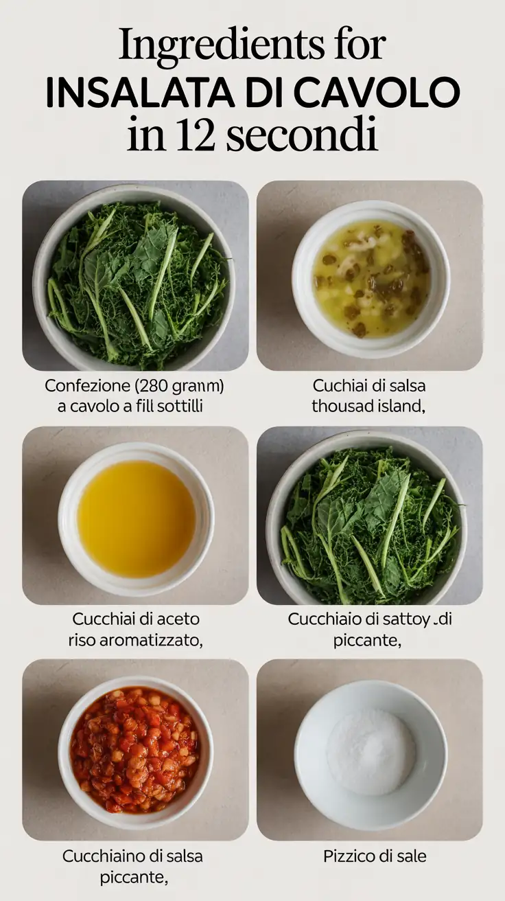 Ingredients for Insalata di Cavolo in 12 Secondi