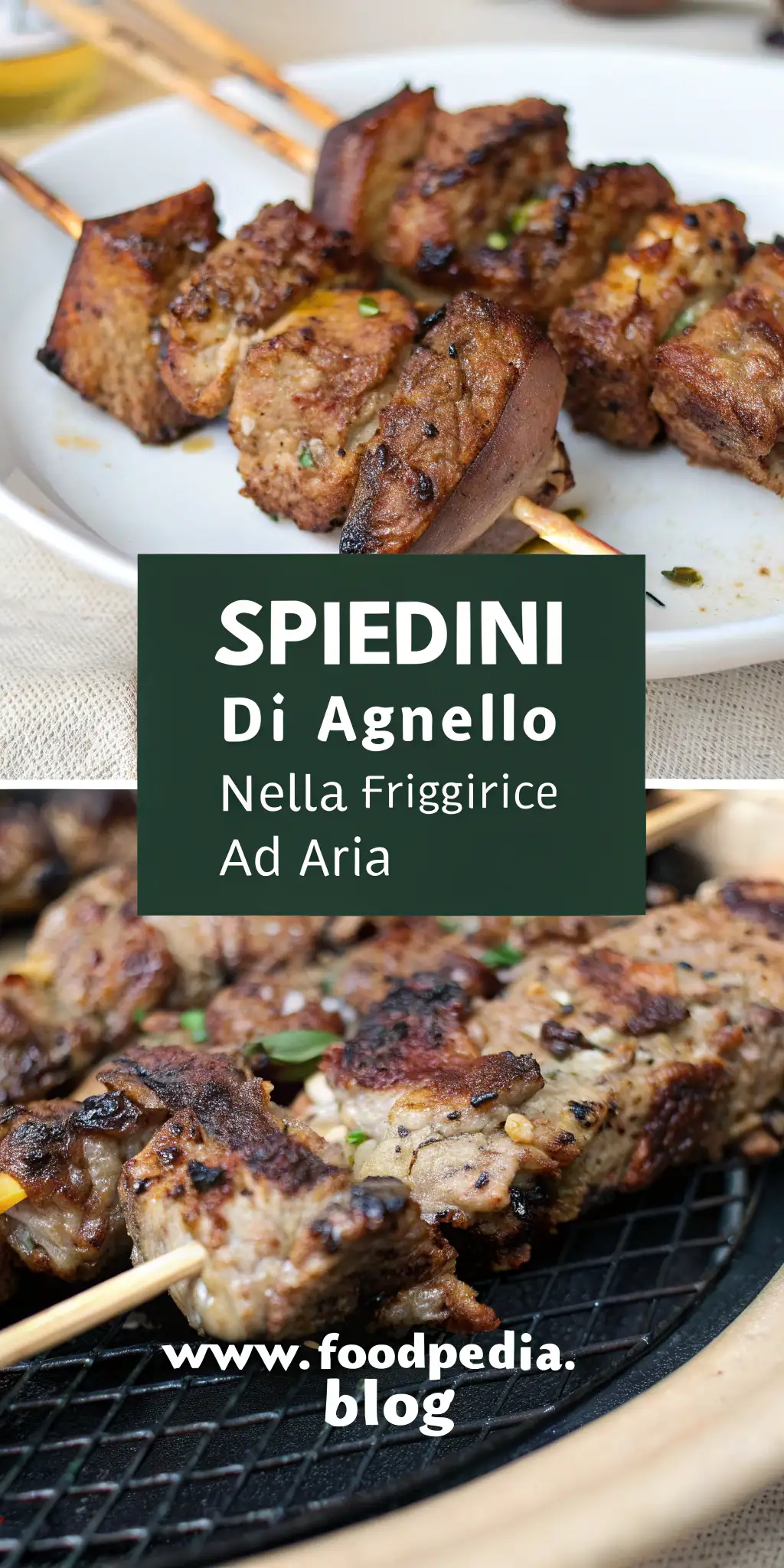 Pinterest image 1 for Spiedini di Agnello nella Friggitrice ad Aria